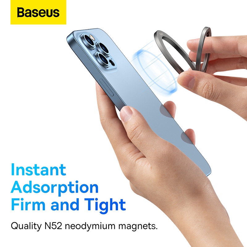 Suporte De Telefone Magnético Baseus Celular Anel De Dedo Para IPhone 13 Pro Max Xiaomi Samsung Acessórios - detalhe