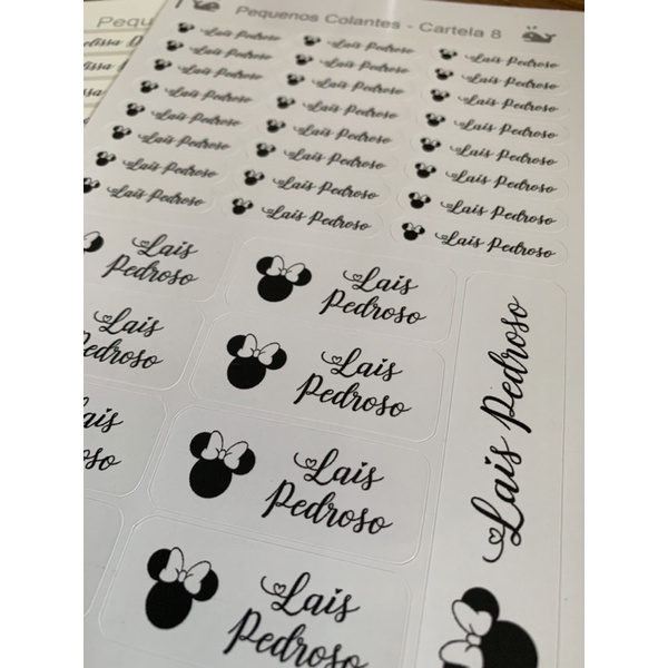 Adesivo Escolar Personalizado Vinil à Prova D’água em Oferta na Shopee