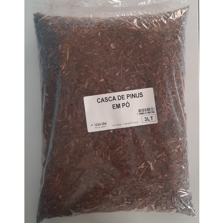Casca de Pinus Em Pó 3 Litros em Oferta na Shopee
