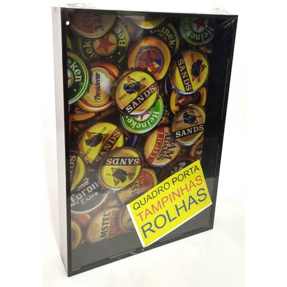 Quadro porta rolhas porta tampinhas decorativo MDF