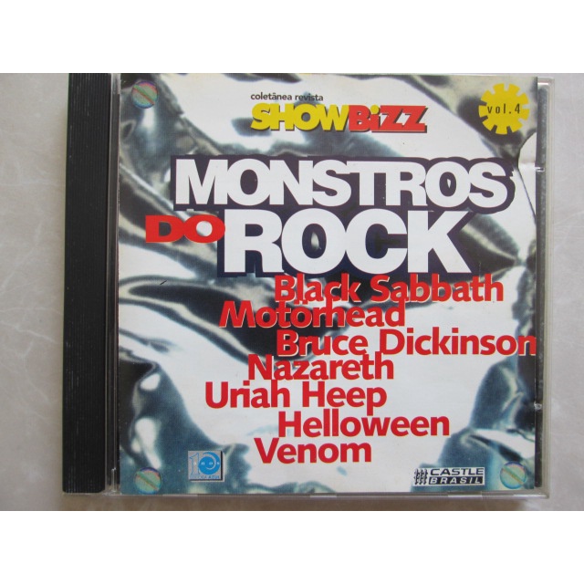 CD - MONSTROS DO ROCK / Black Sabbath & NAZARETH  e Outros do Show Bizz / Raro / Rock / Midia Exelente Zeradíssima