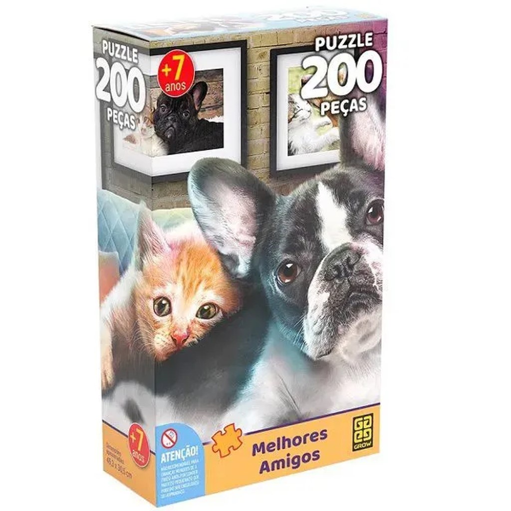 Puzzle 200 Peças Melhores Amigos 03927 - Grow - Mom & Baby