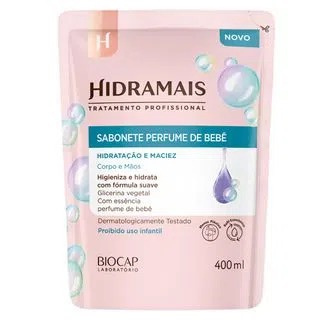 Hidramais Sabonete Liquido Refil- 400ml- KIT COM 3 OU UNITÁRIO
