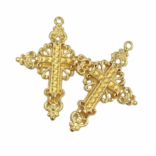 5 Peças Crucifixo 6,0 cm Dourado P/ Terço de Noiva em Oferta na Shopee