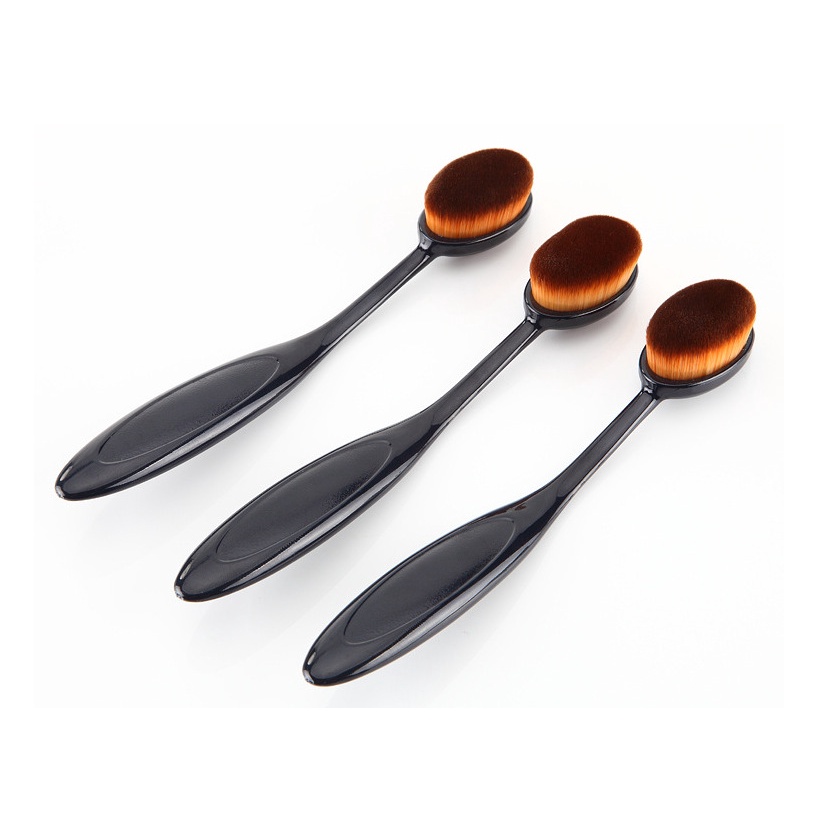 Atacado Novo tipo de escova de dente para base, escova de maquilagem com cabo de náilon