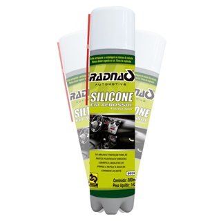 Silicone Spray Aerossol Finalizador - Para Carros Barcos e Esteiras - Radnaq 300mL em Oferta na Shopee
