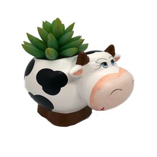 Vaso Vasinho Para Suculenta Pequeno Formato De Vaca Bebe Ceramica em Oferta na Shopee