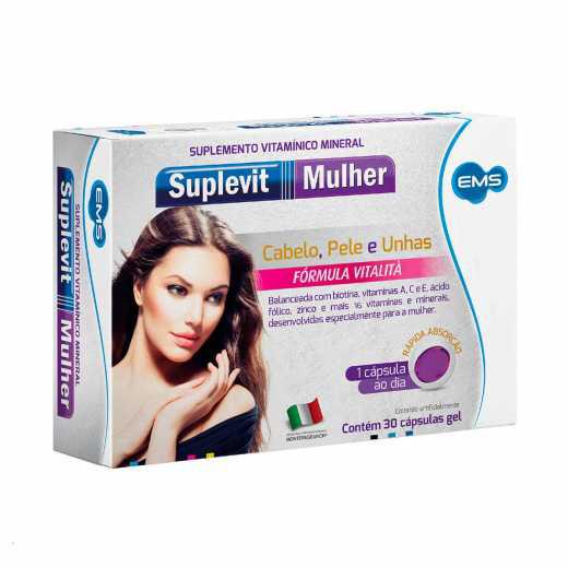 Suplevit Mulher Queda De Cabelo C/30 Cápsulas