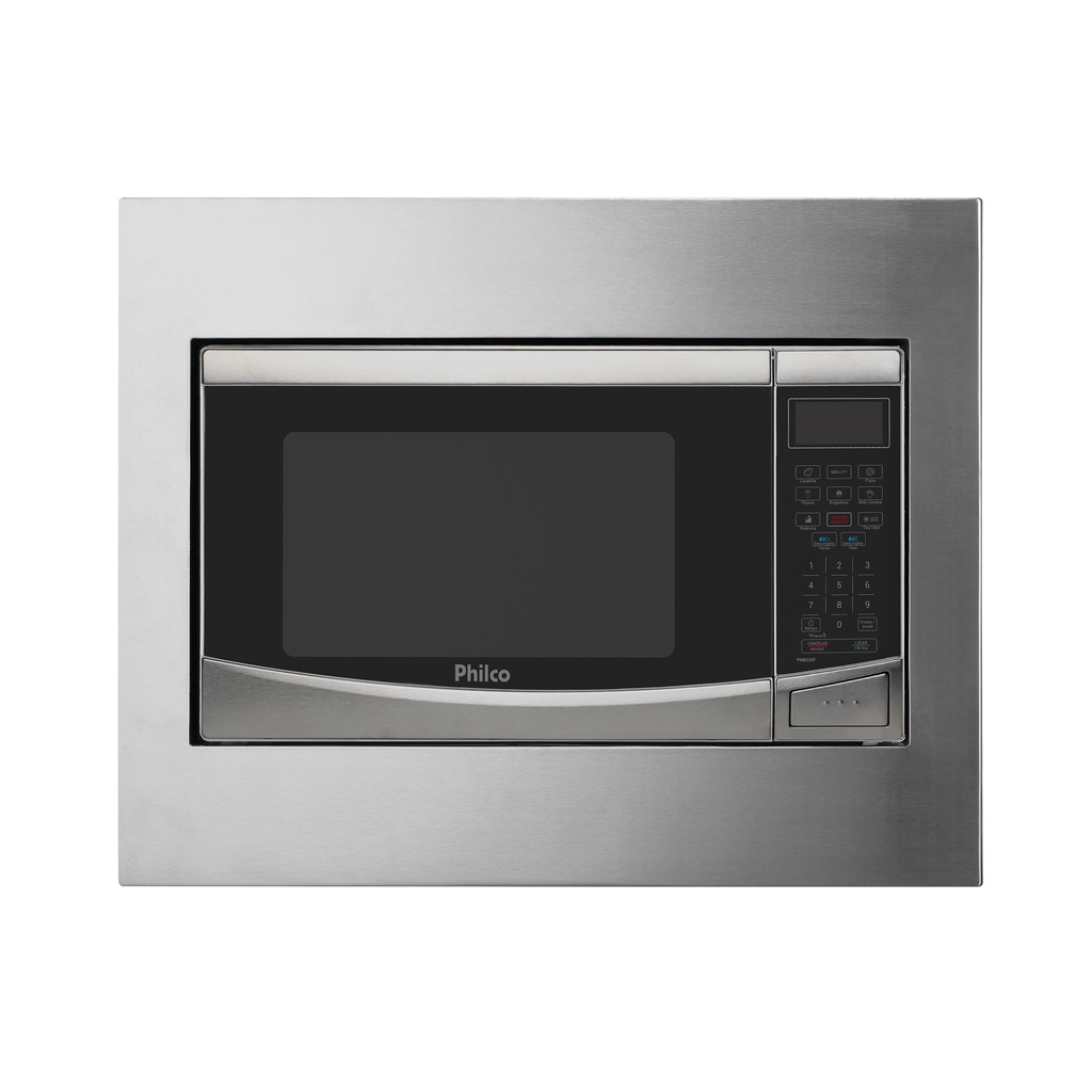 Microondas de Embutir Philco 32 Litros PMB33IP Preto Com Inox