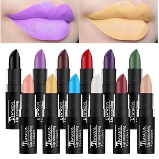 12 Cores Batom Fosco Verde Roxo Preto De Longa Duração À Prova D 
