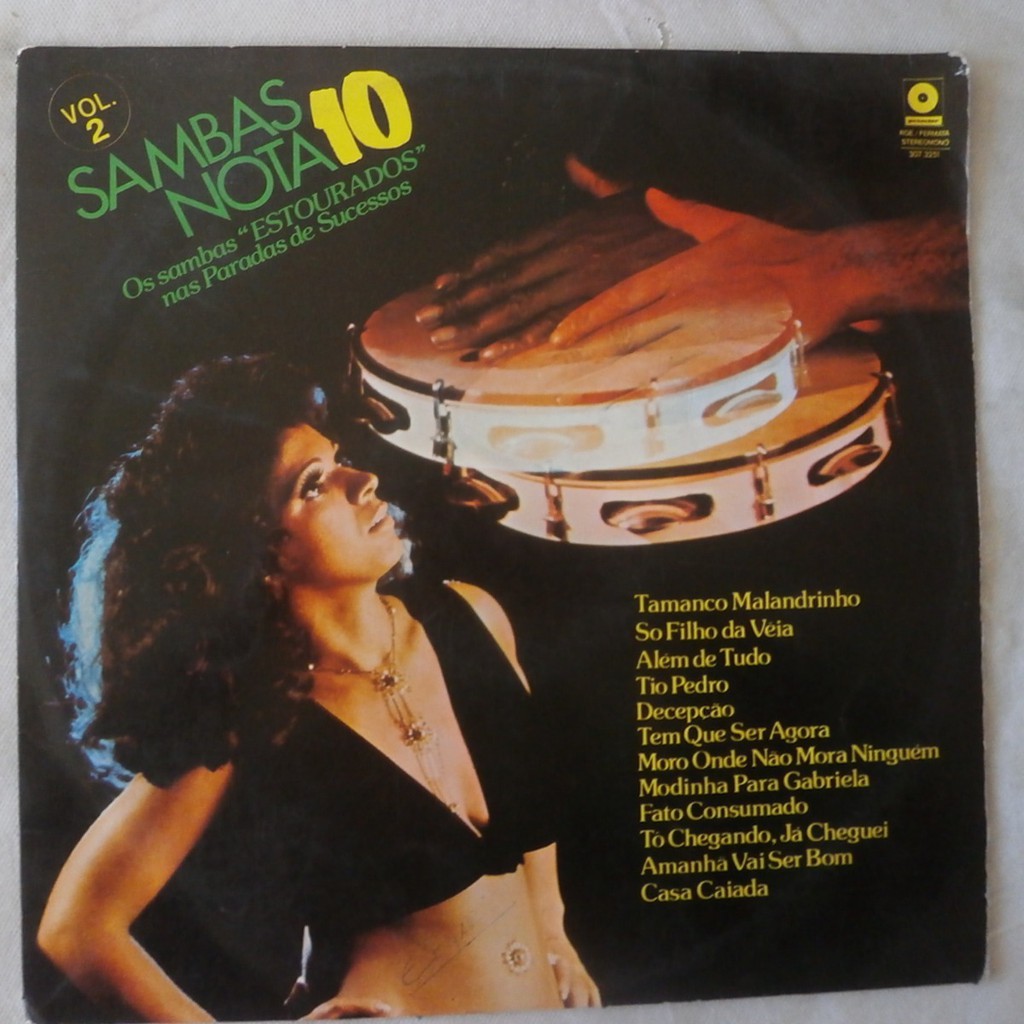 Lp Sambas Nota 10 Vol.2, Disco De Vinil,a No 1975