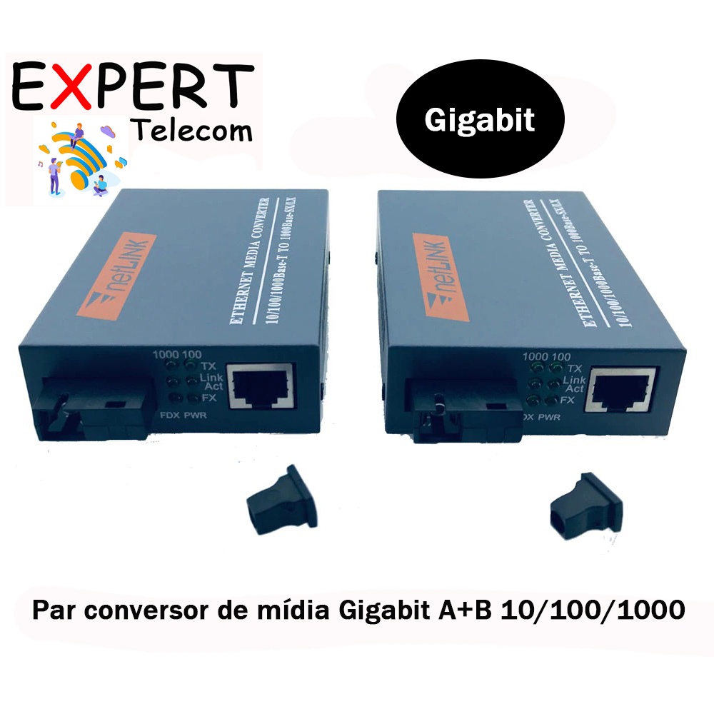 Conversor de Mídia Gigabit HTB-GS-03