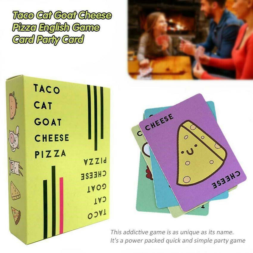 New Taco Cat Goat Cheese Pizza board game Pizza English game card Party ...