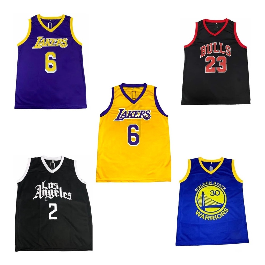 Camisa Basquete Masculina Regata Nba Atualizada kit plus P M G GG G1 G2 G3