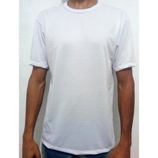 Camisa branca lisa para sublimação 100% poliéster atacado kit com 10
