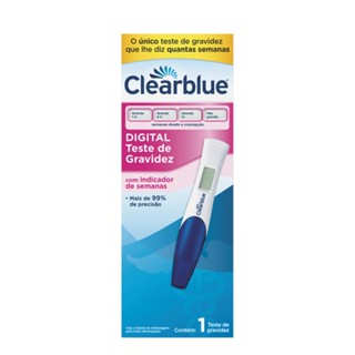 Teste De Gravidez Clearblue Digital Com Indicador De Semana em Oferta na Shopee