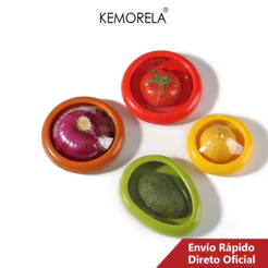 Caixa Armazenadora De Frutas Vegetais Fresca Abacate Tomate Lemon Onion Fresh-Keeping Crisper Gadgets De Cozinha