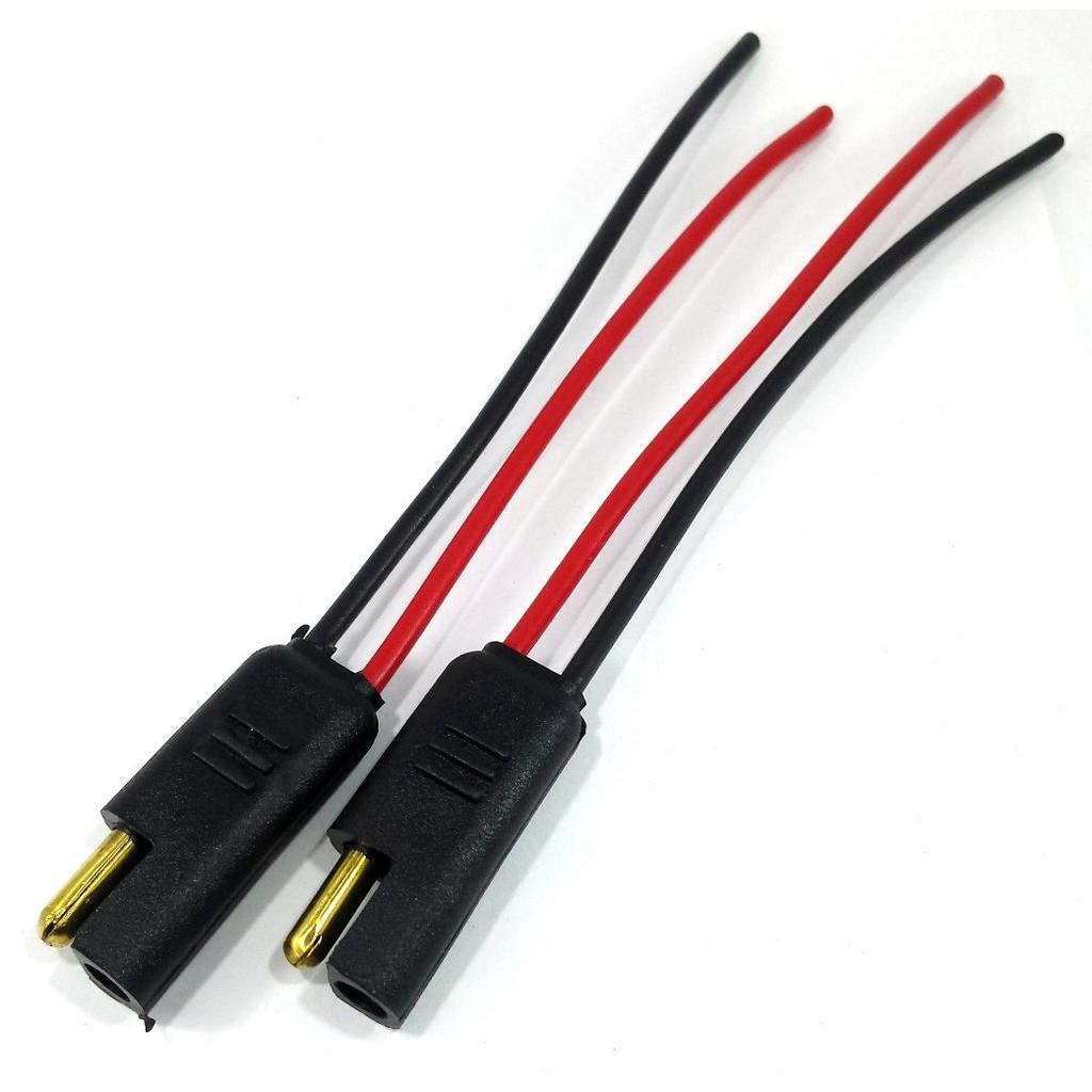 10 Conector 2 Vias com Fio 1,5 mm Chicote Plug Para Caixa