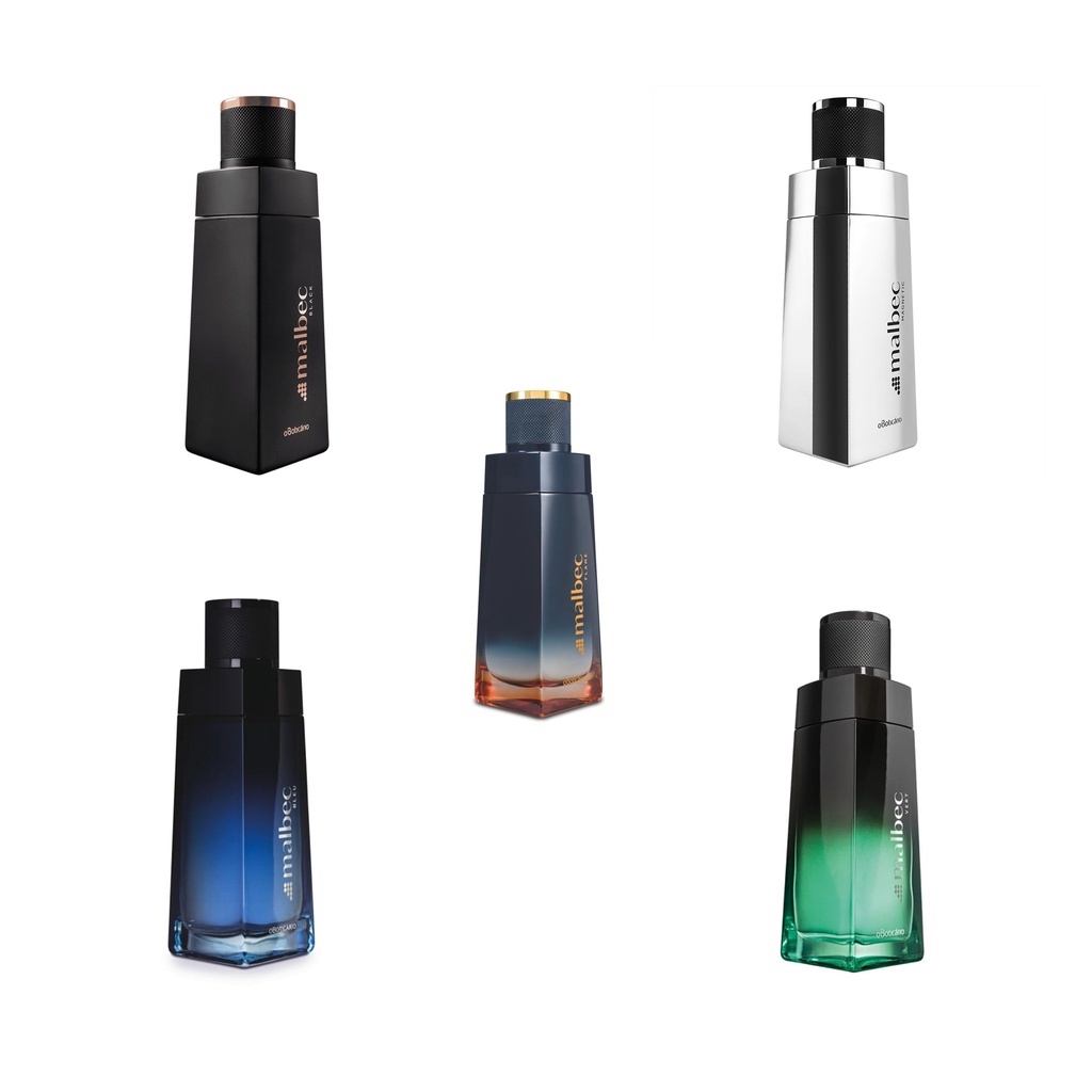 O Boticário - Perfume Malbec Flame Black Blue Magnetic Vert 100ml Original Lacrado Promoção