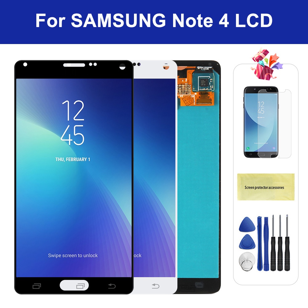 Tela Frontal Display Samsung Note 4 N910 N910C N910A N910F Lcd Screen Display