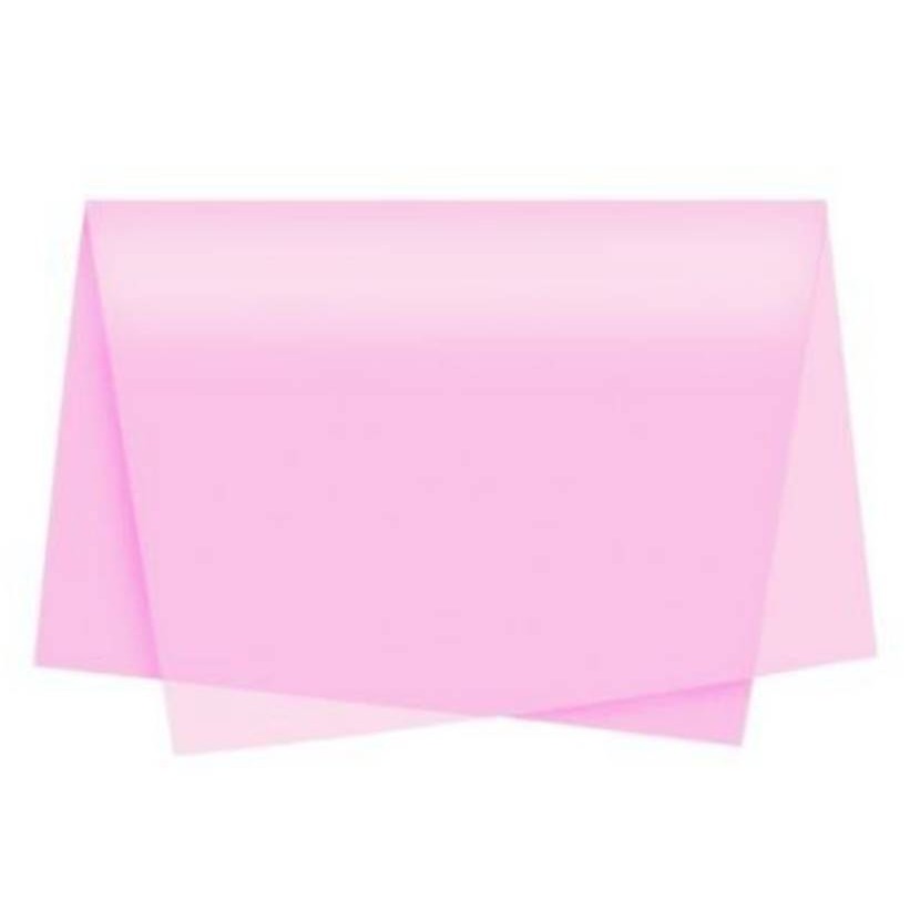 Papel de Seda 50x70 Pacote C/100 Und Rosa Bebe AC 016