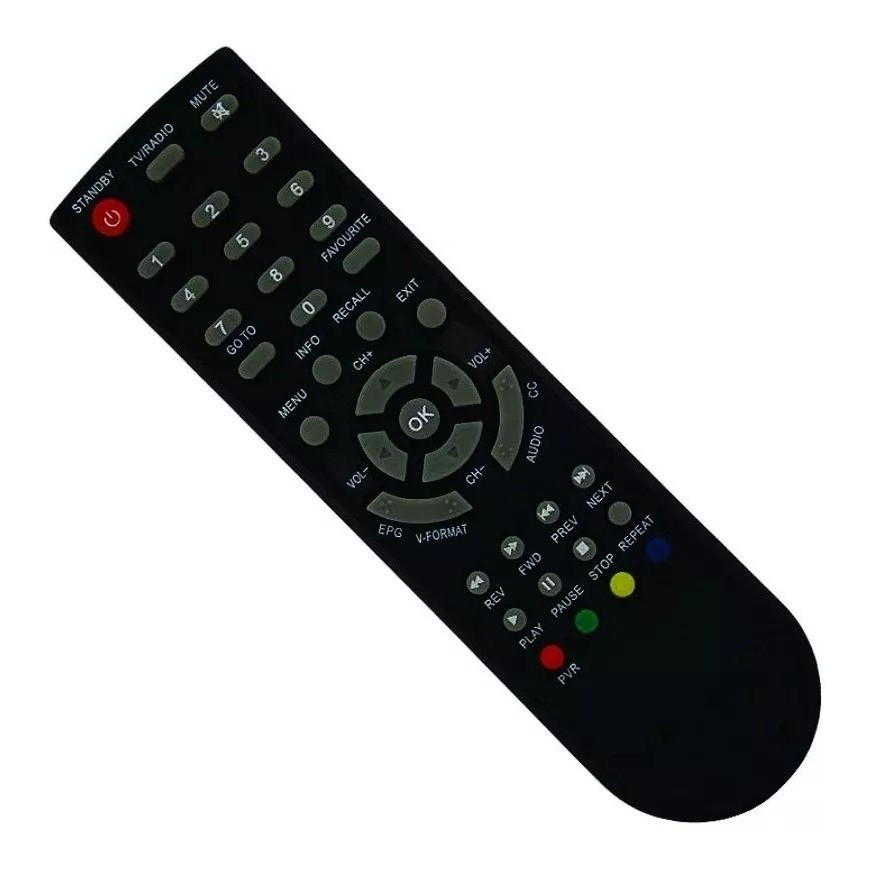 Controle Remoto Aquario Conversor Digital Dtv-8000