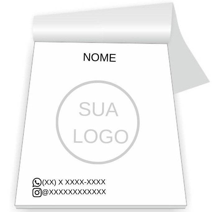 Blocos Bloquinhos Talão De Rascunho Personalizado 15x21