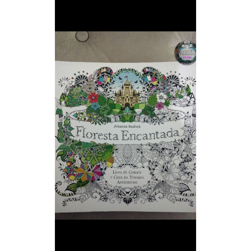Livro de colorir Floresta encantada | Shopee Brasil