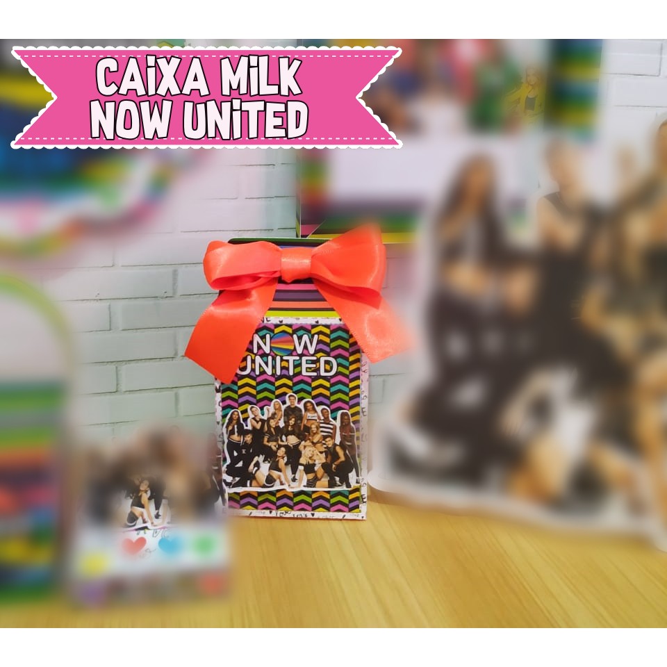 Caixa Milk Personalizada - Tema Now United
