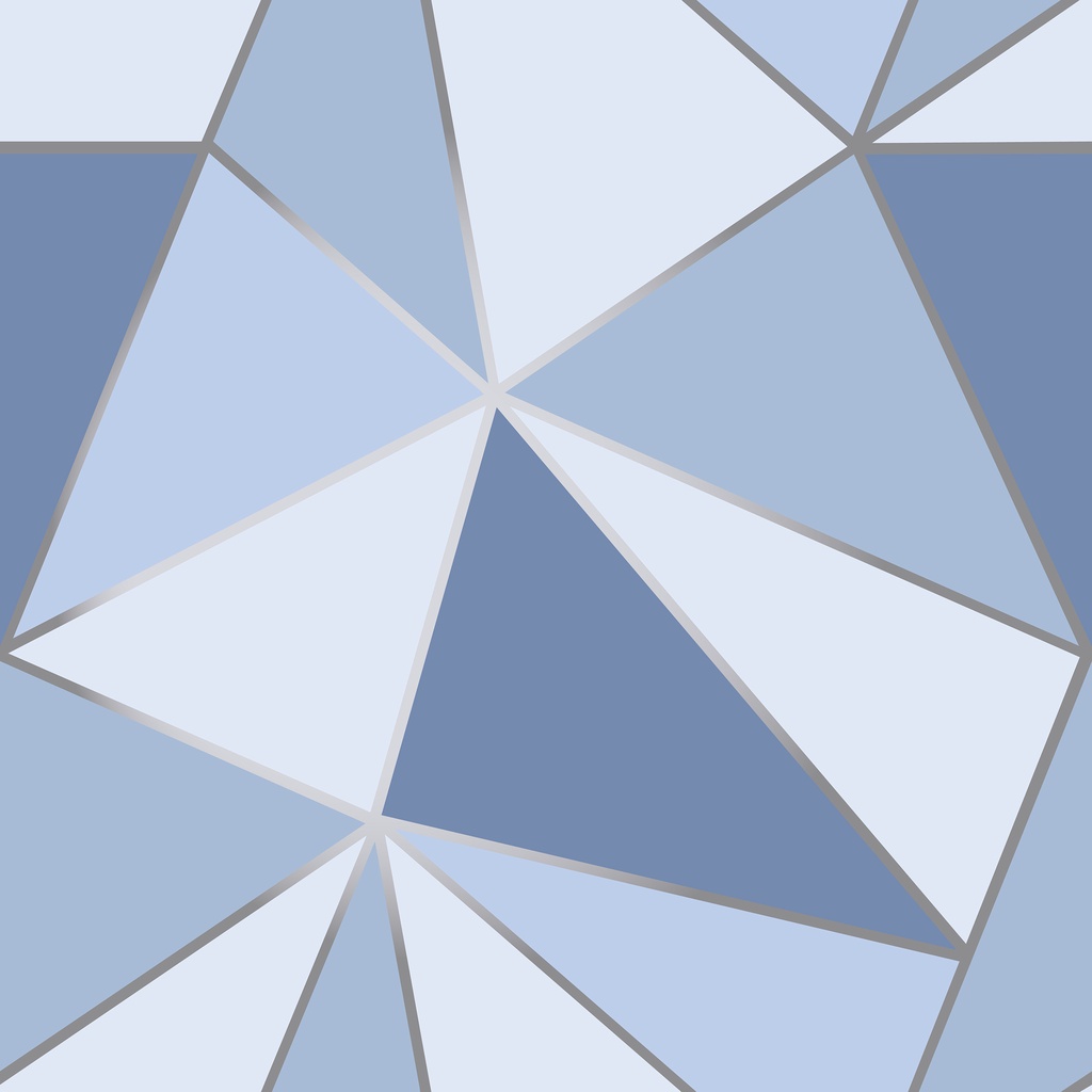 Papel De Parede Adesivo Zara Tons Azul Geométrico Diamond Vinílico