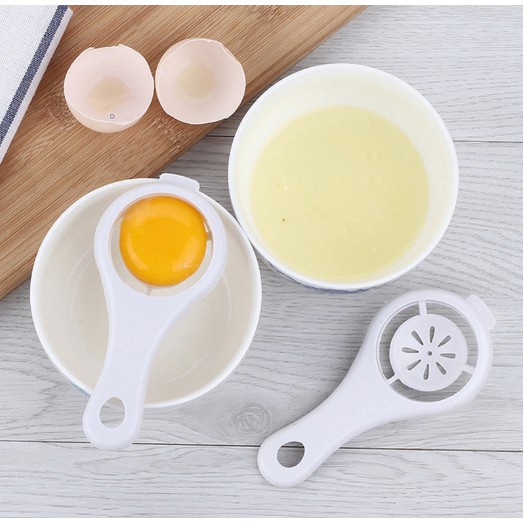 Separador De Ovos , Colher Separadora Branco , Gema Com Clip , Fixado Ao Recipiente em Oferta na Shopee