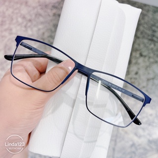 Armação De Óculos Masculino Quadrado Titânio com metal bem leve/8397 em Oferta na Shopee