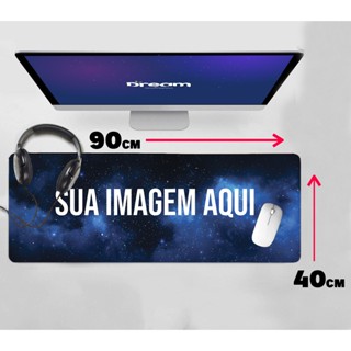 Mouse Pad Gamer 90x40 70x30 60x40 Personalizado mousepad extra grande em Oferta na Shopee