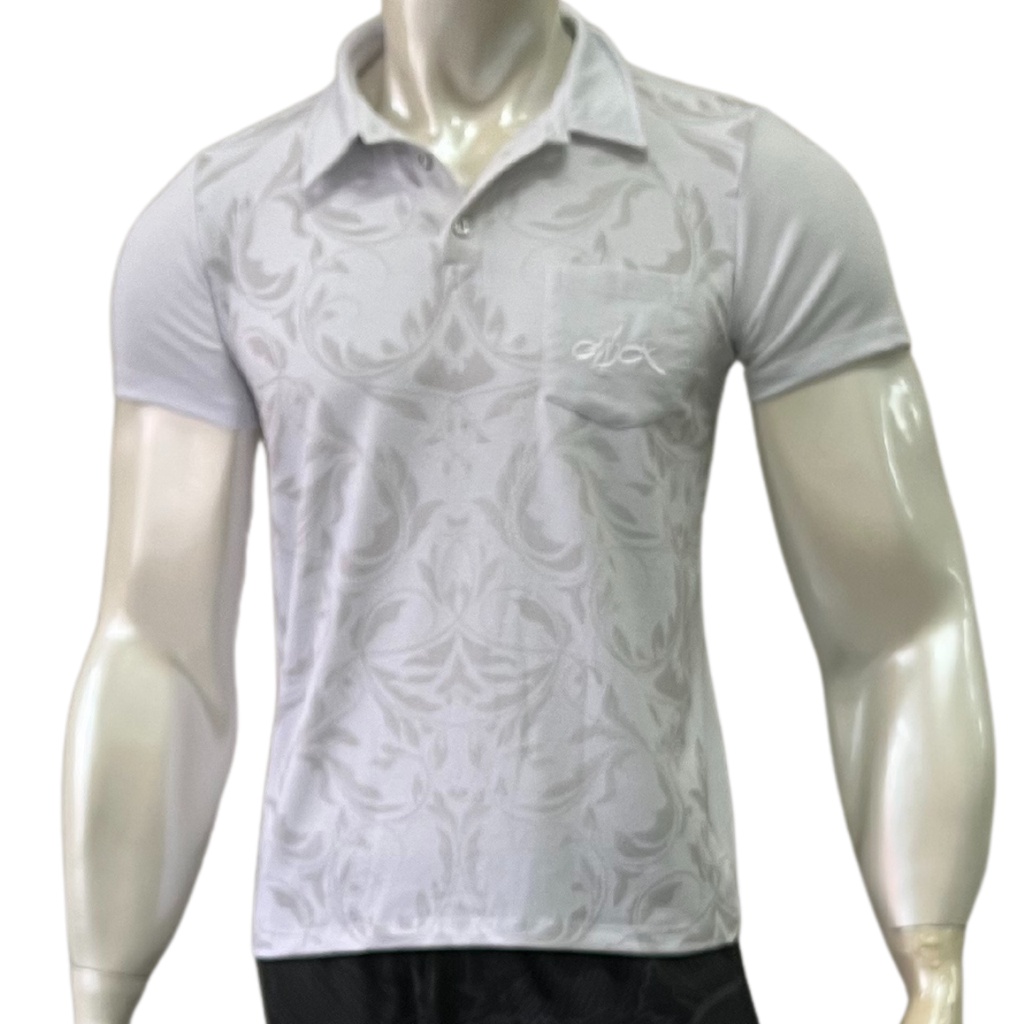 Camisa Gola Polo Camiseta Slim Fit Com Bolso Masculina Viscolycra Estampada Retrô Onbox *ESTAMPA SORTIDA*
