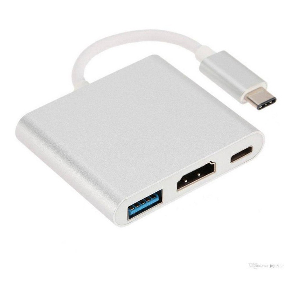Cabo Adaptador Type C Macho Para Type C Fêmea USB 3.0 E HDMI