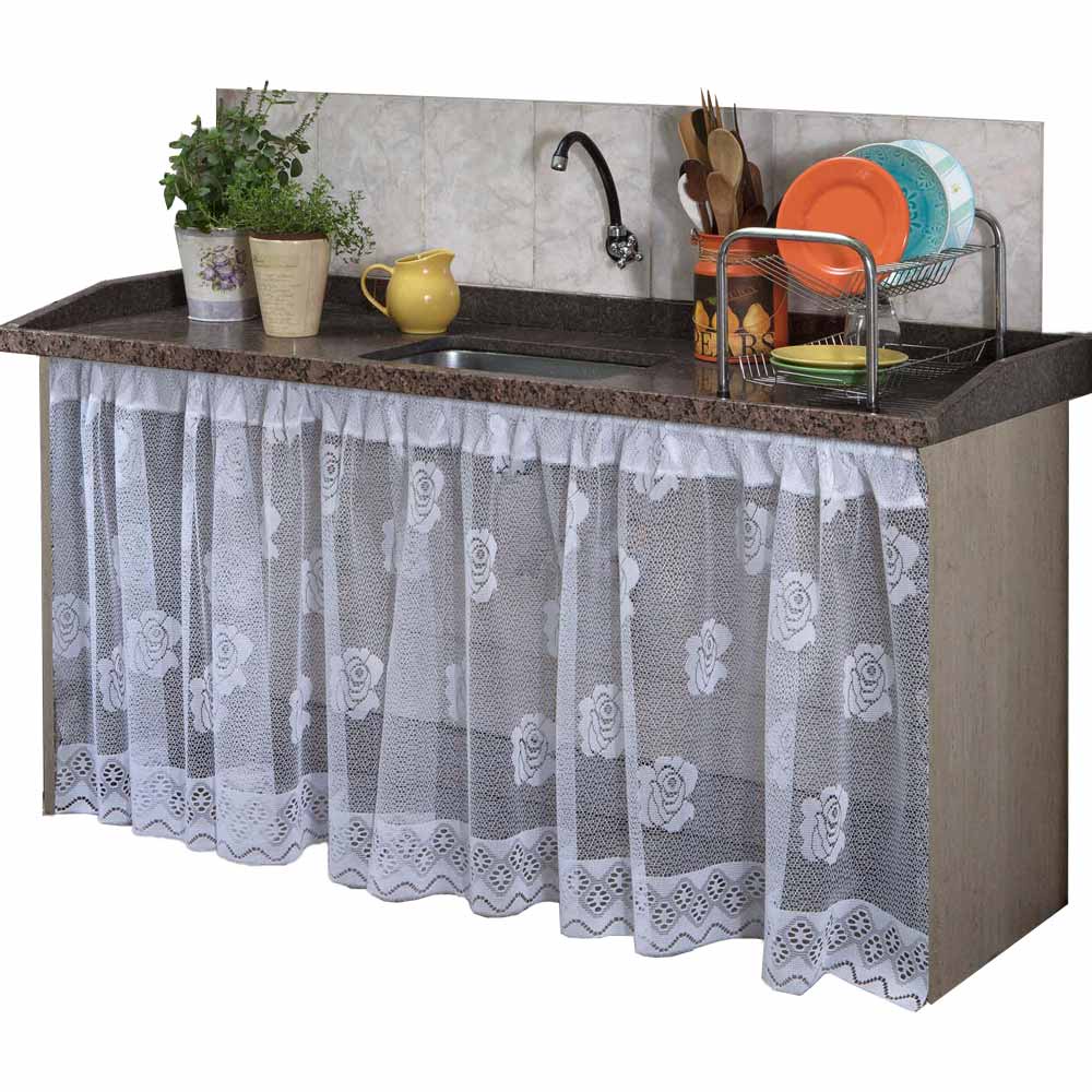 Cortina De Renda Para Pia / Cozinha