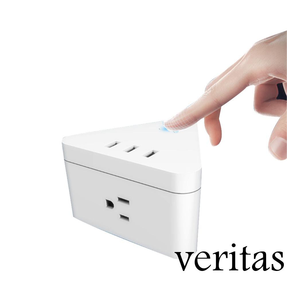 Tomada Wifi Smart Triangular Com Controle De Voz E Porta Usb De ...