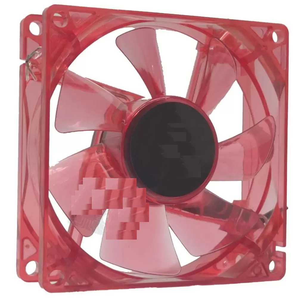 Microventilador para Gabinete Grande 120mm LED Cristal Vermelho 12cm 12v 120x120x25mm Fan Cooler 1700 RPM