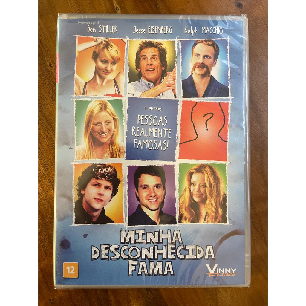 DVD Minha Desconhecida Fama - Ben Stiller, Ralph Macchio, Jesse Eisenberg - Lacrado