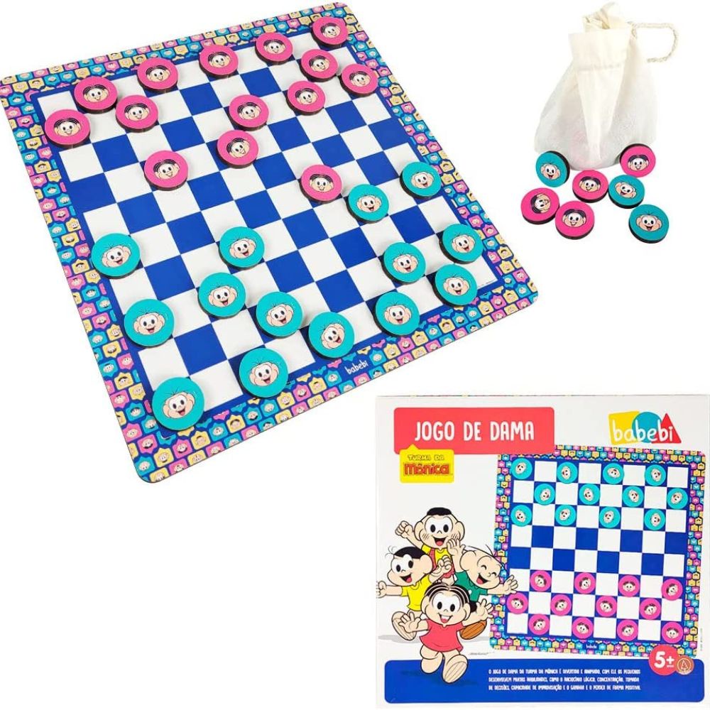 Jogo De Damas Turma Da Monica 6053 Babebi