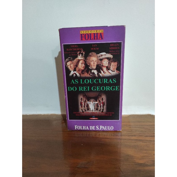 As Loucuras do Rei George Fita VHS