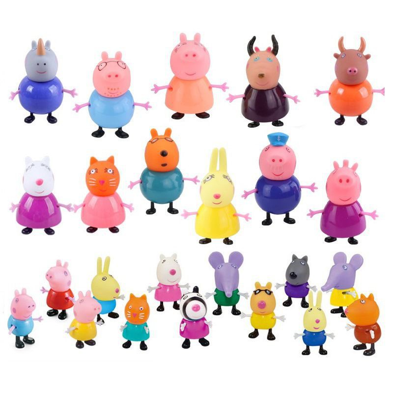 Lightning fast delivery lowest prices around 25Pcs/Set Peppa Pig Family ...