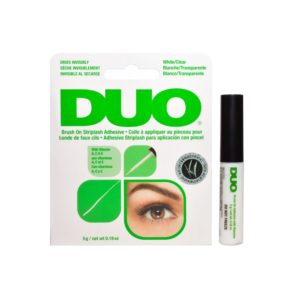 Cola Duo Cílios Postiços Transparente 5g Klass Vough Com Pincel Aplicador