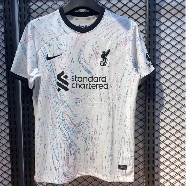 Nike Youth Nike Mohamed Salah White Liverpool 2022/23 Away Breathe Stadium  Replica Jersey