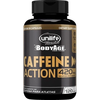 Cafeína Caffeine Action Unilife 120 Cápsulas De 700mg