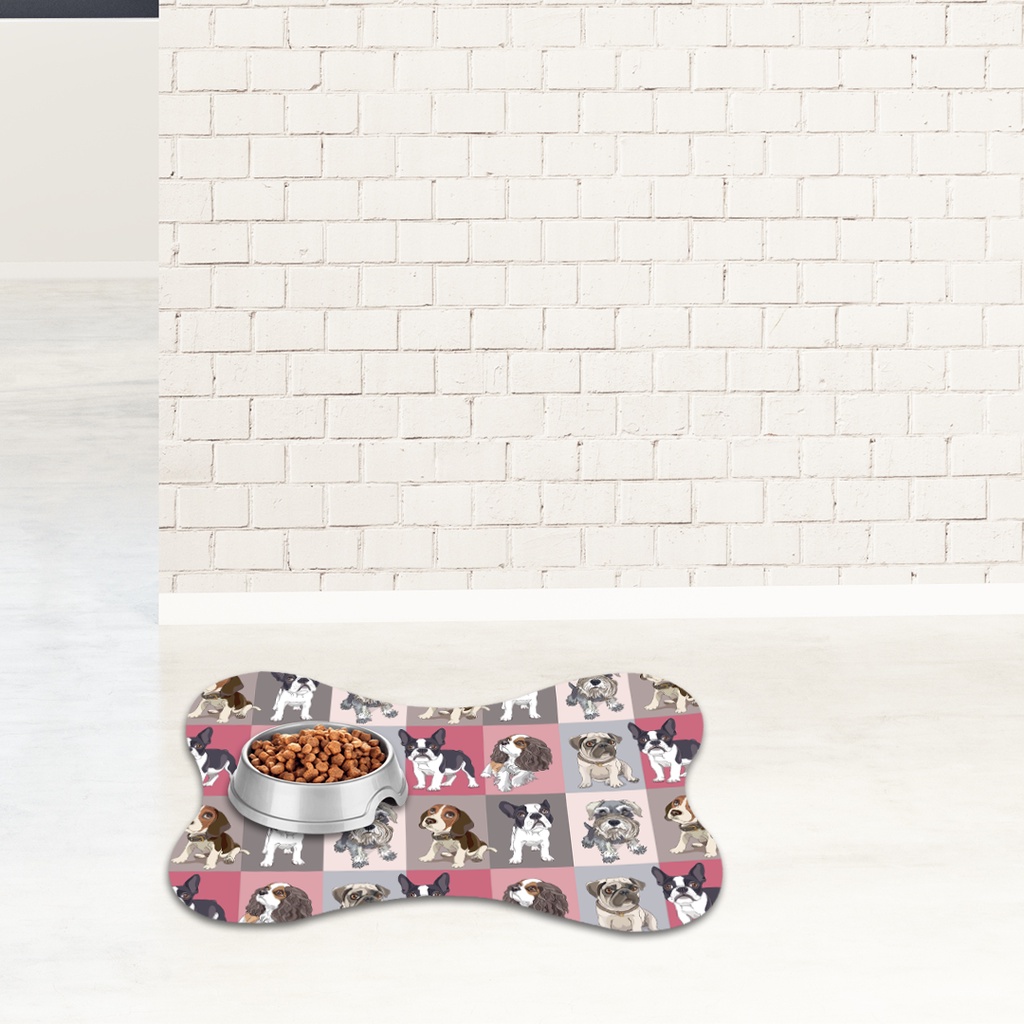 Tapete Pet Osso Raças Dog's Antiderrapante em Oferta na Shopee