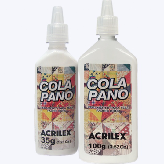 Cola Pano (35g e 100g) - Acrilex | Material Artesanato | Para Colar Tecido | Papelaria em Oferta na Shopee
