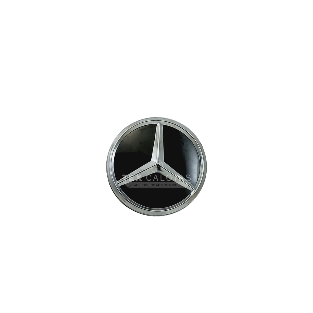 Calota para Centro  de Roda de Liga Leve Mercedes AMC - Preta (unidade)