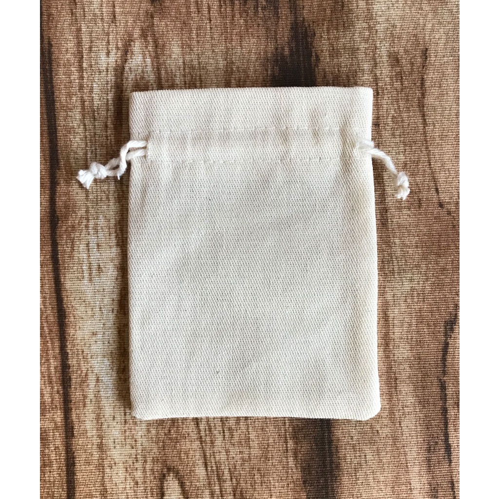100 Saquinhos de Algodão cru 8x11 ideal para joias.