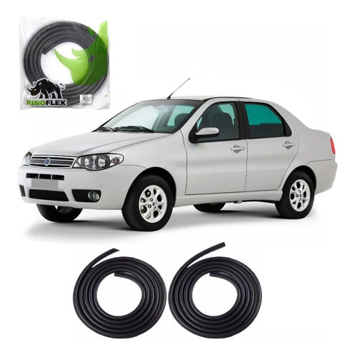 Par De Borrachas Porta Lateral Siena 2005 2006 2007 2008 2009 em Oferta na Shopee